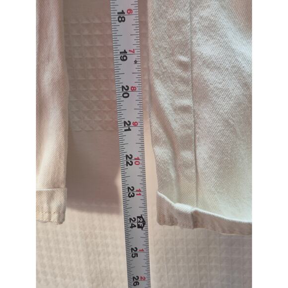 Fourth + Bay denim jeans womens size 4 white straight leg relaxed fit 7232 - Picture 6 of 8